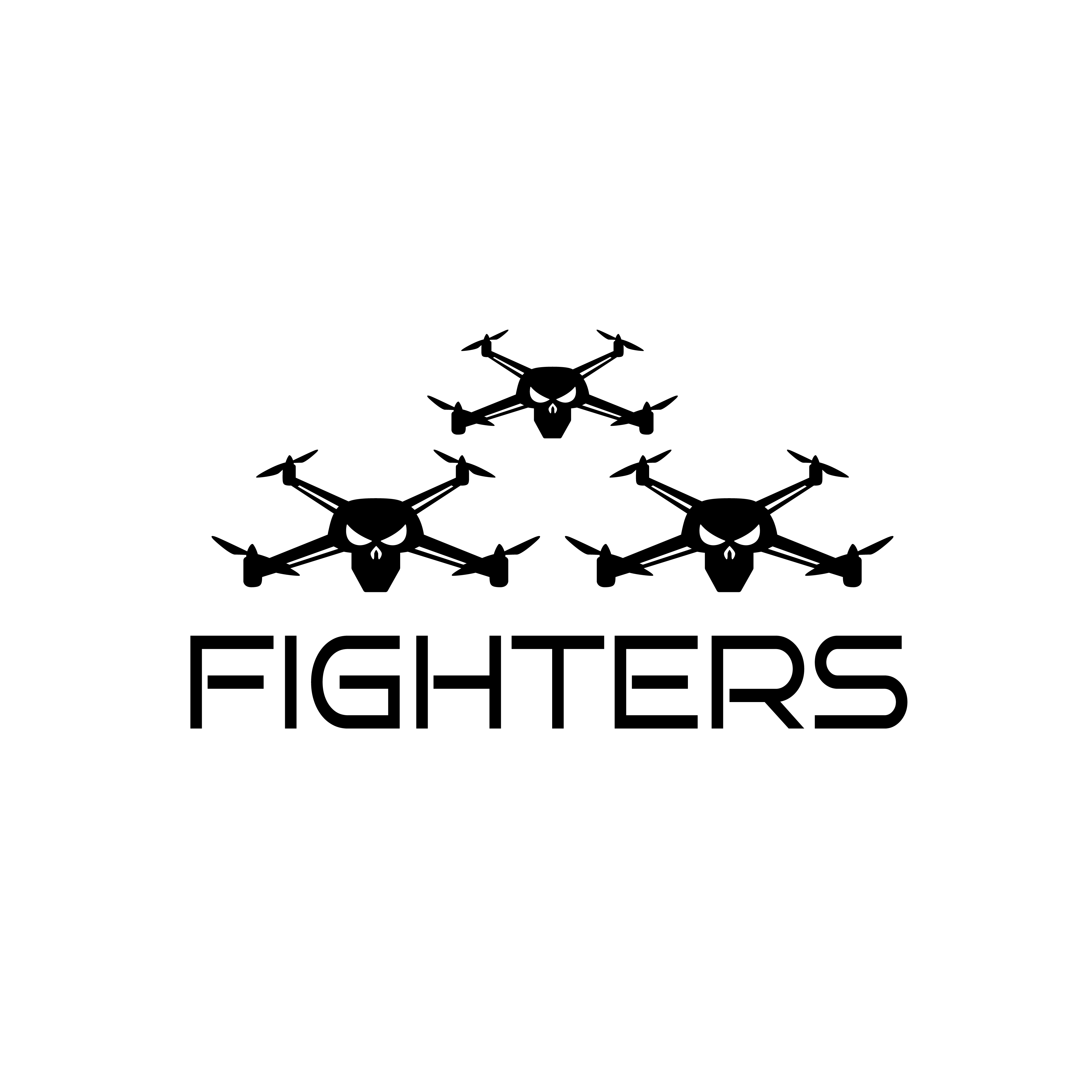 FIGHTERS logo black